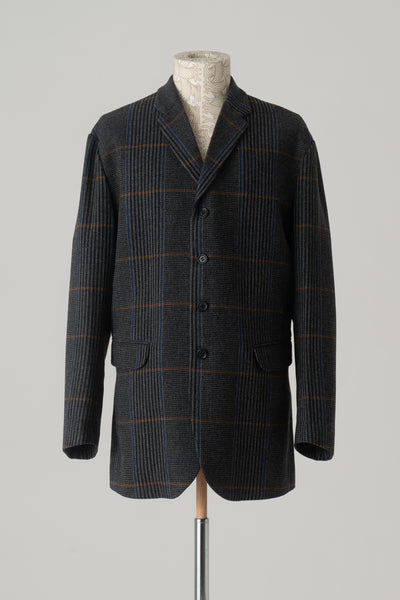 Jacket 1963- Wool100% HW Check- Grey