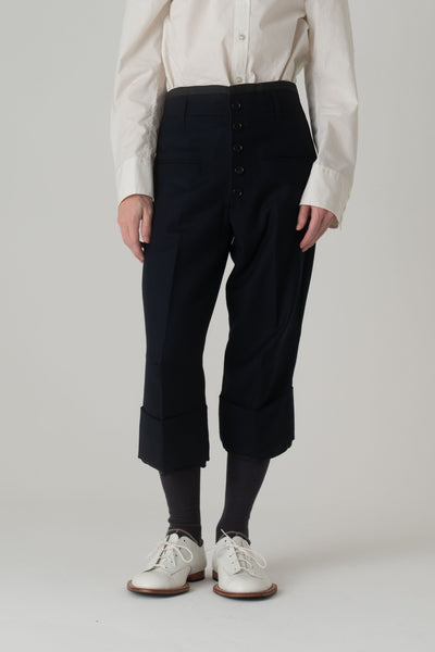 Trousers 386- Wool100% Serge 450CS- Navy