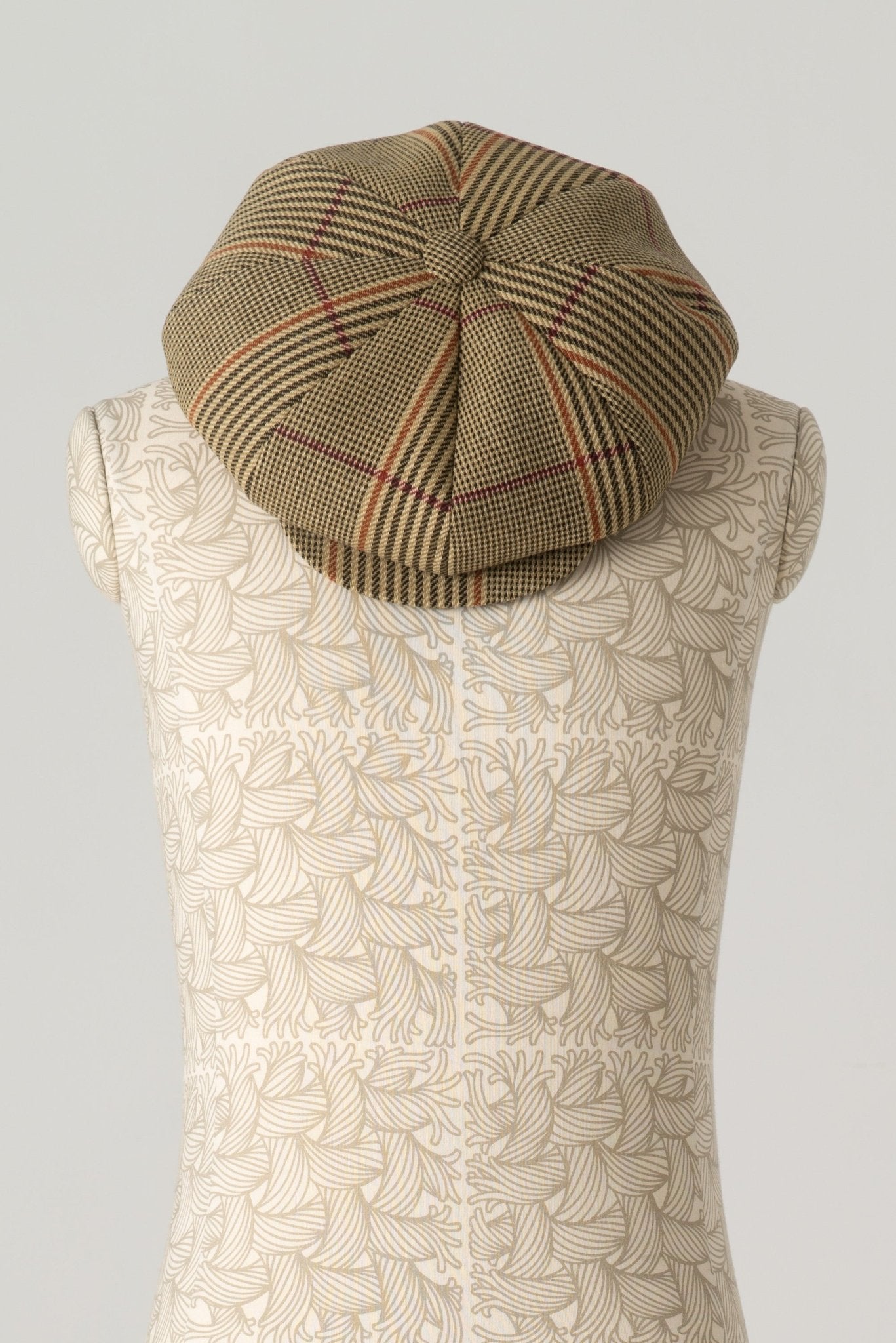 Hat Cap - Wool100% HW Check - Yellow - Christopher Nemeth - Accessories - Wholesale AW24 - 9 - 000089 - 05