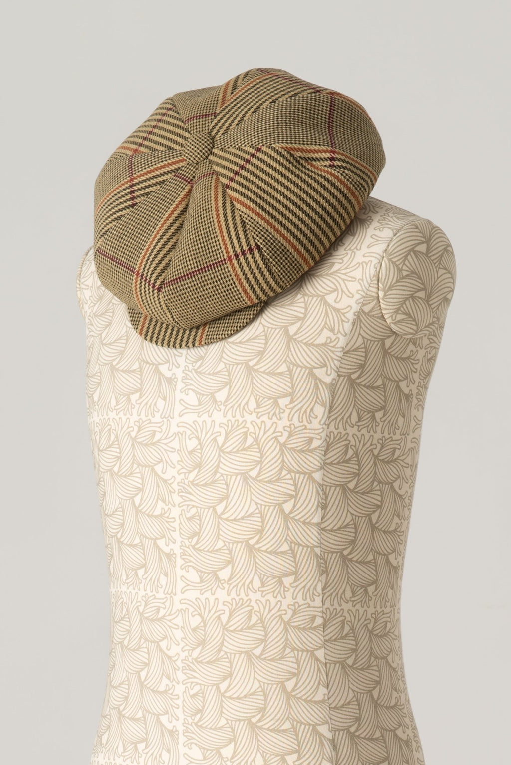 Hat Cap - Wool100% HW Check - Yellow - Christopher Nemeth - Accessories - Wholesale AW24 - 9 - 000089 - 05