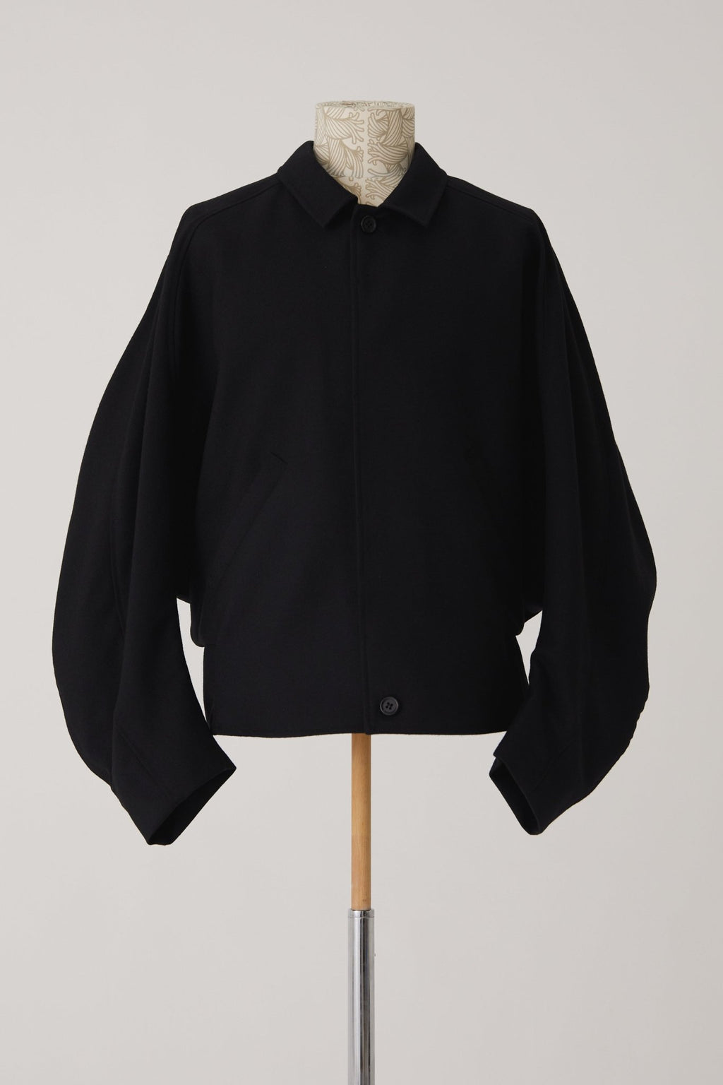 Jacket 191B - Wool100% Serge 450CS - Black - Christopher Nemeth - Tops - Wholesale AW24 - 9 - 000029 - 03