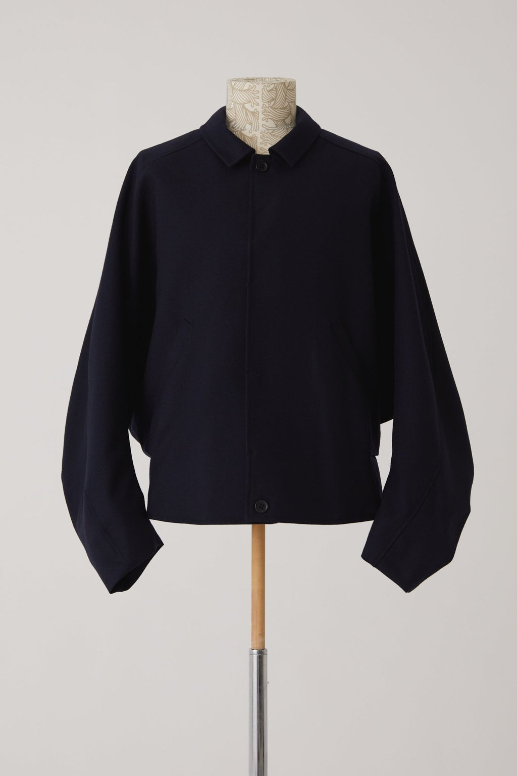 Jacket 191B - Wool100% Serge 450CS - Navy - Christopher Nemeth - Tops - Wholesale AW24 - 9 - 000030 - 03