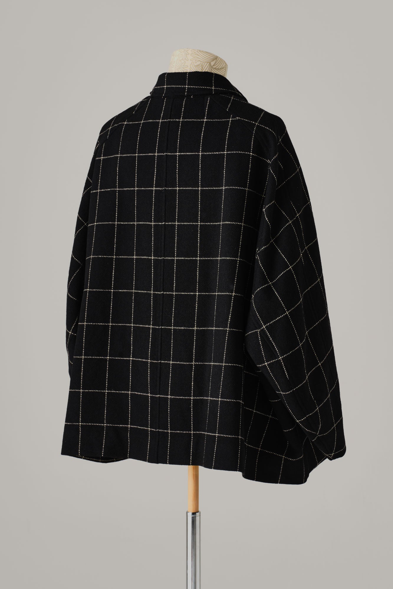Jacket 19236 - Wool100% Windowpane Tweed - Black - Christopher Nemeth - Tops - Wholesale AW25 - 9000000001803