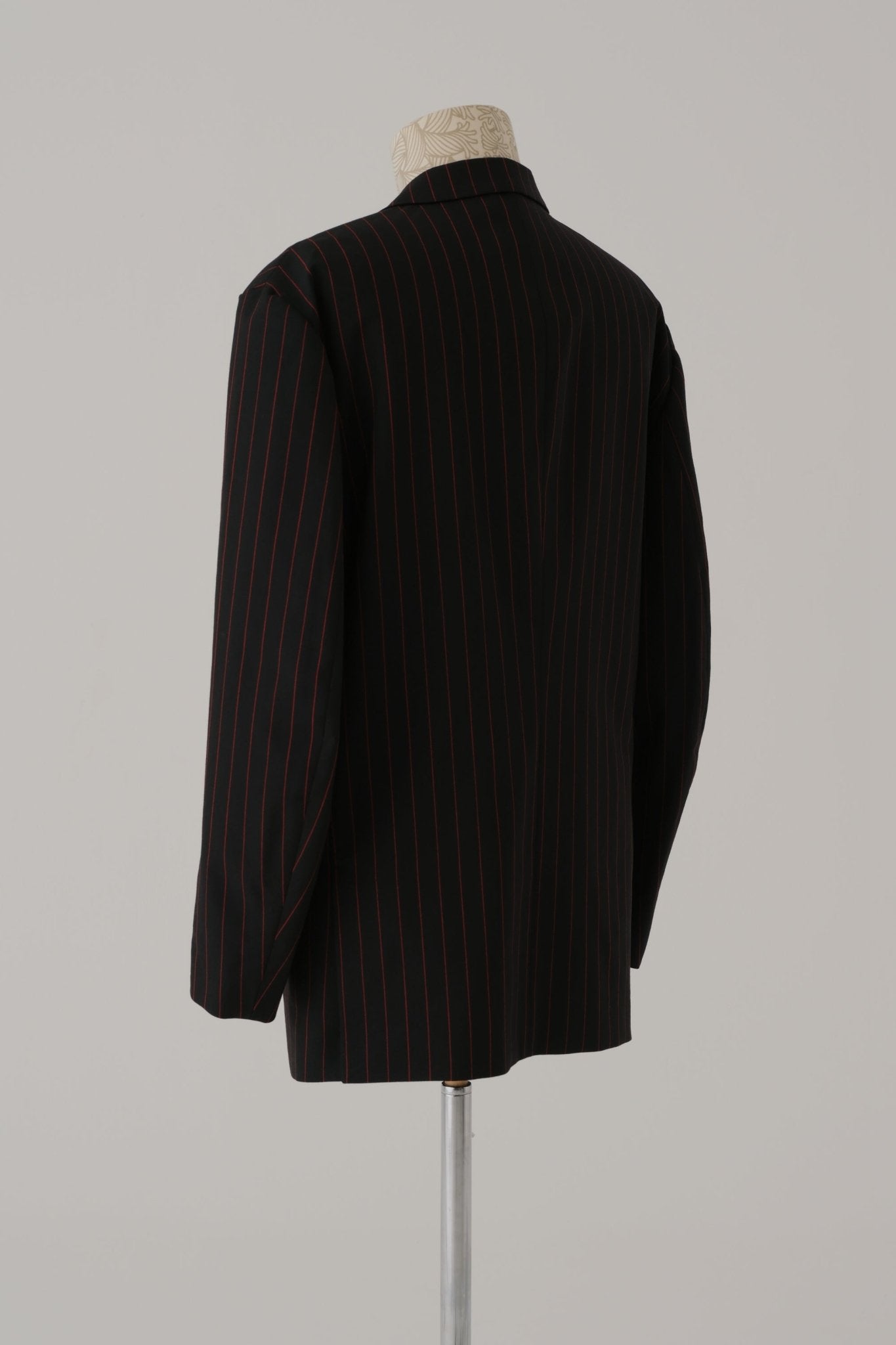 Jacket 1963 - Wool 100% Tropical - Red - Stripes - Black - Christopher Nemeth - Jacket - Wholesale SS25 - 9 - 000000018 - 03