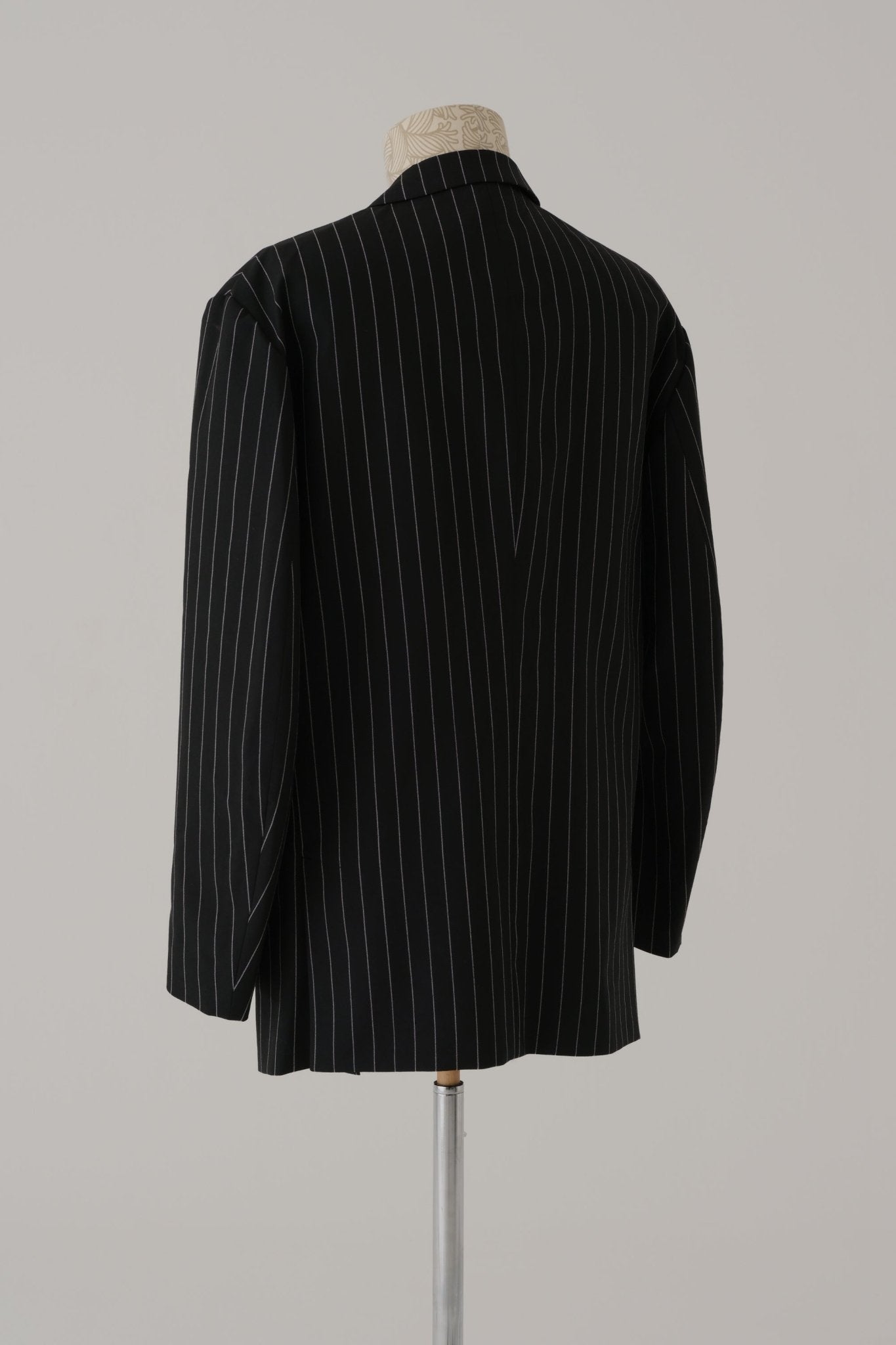 Jacket 1963 - Wool 100% Tropical - White - Stripes - Black - Christopher Nemeth - Jacket - Wholesale SS25 - 9 - 000000017 - 03