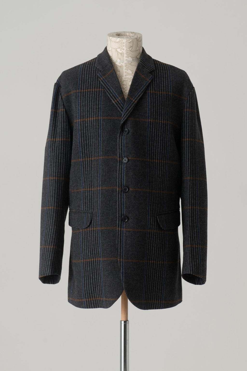 Jacket 1963 - Wool100% HW Check - Grey - Christopher Nemeth - Tops - Wholesale AW24 - 9 - 000059 - 03