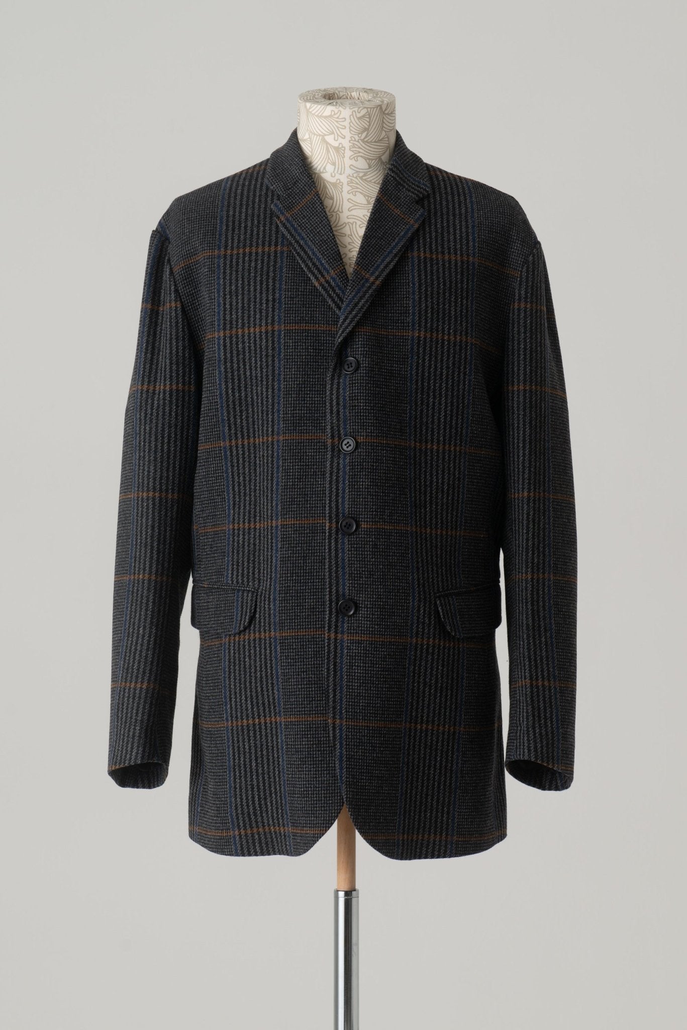 Jacket 1963 - Wool100% HW Check - Grey - Christopher Nemeth - Tops - Wholesale AW24 - 9 - 000059 - 03