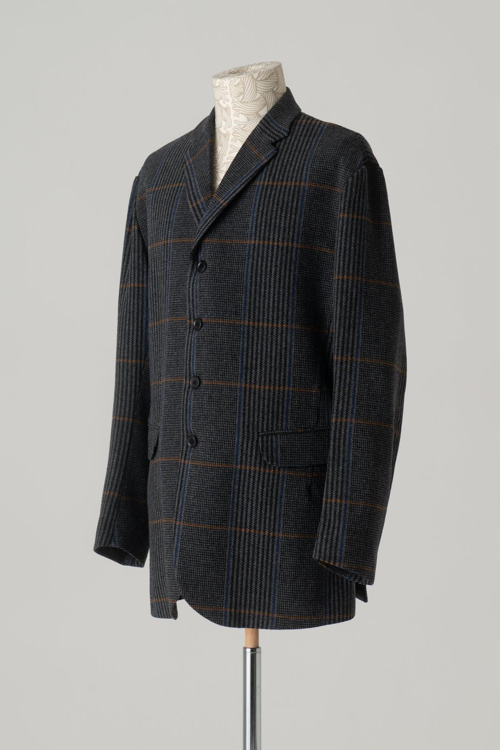 Jacket 1963 - Wool100% HW Check - Grey - Christopher Nemeth - Tops - Wholesale AW24 - 9 - 000059 - 03