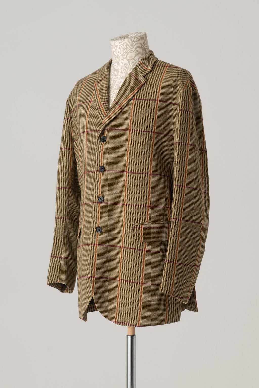 Jacket 1963 - Wool100% HW Check - Yellow - Christopher Nemeth - Tops - Wholesale AW24 - 9 - 000058 - 03