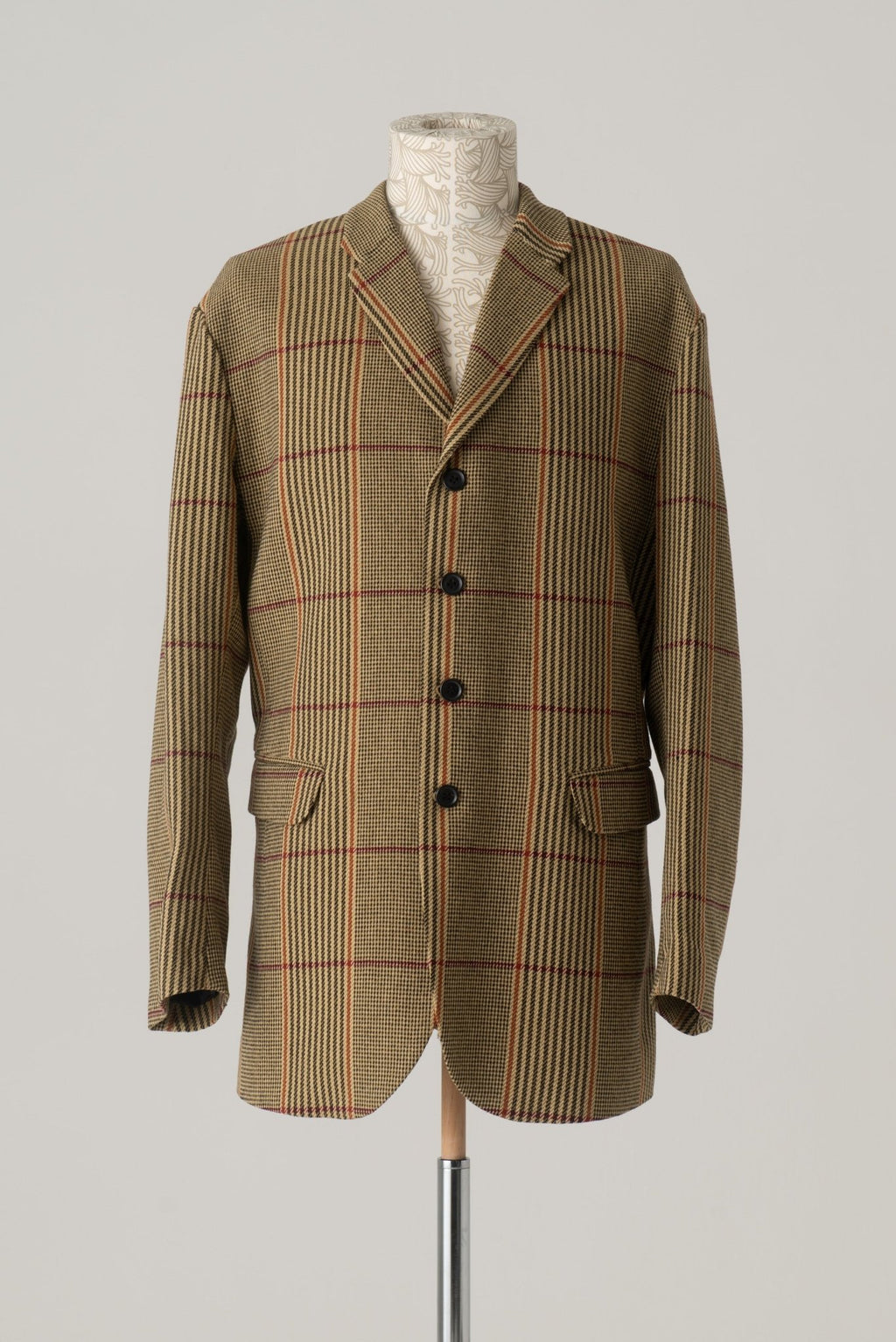 Jacket 1963 - Wool100% HW Check - Yellow - Christopher Nemeth - Tops - Wholesale AW24 - 9 - 000058 - 03