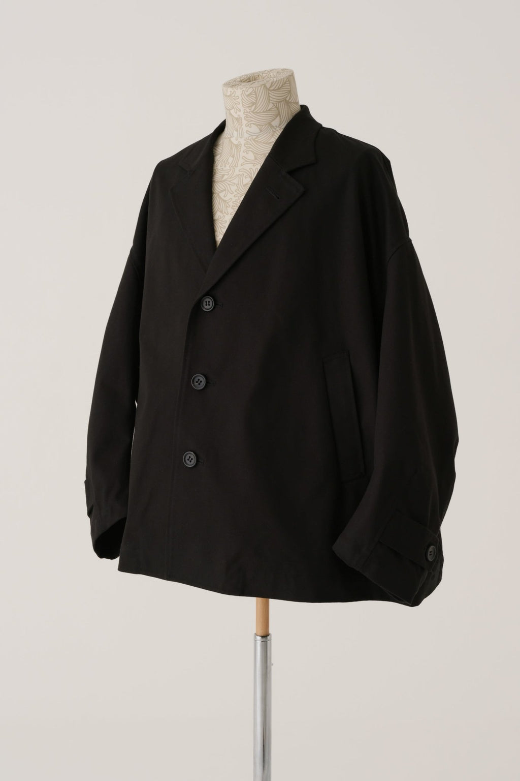 Jacket 19B - Organic Cotton 100% Drill - Cut - Out Fray - Black - Christopher Nemeth - Jacket - Wholesale SS25 - 9 - 000000044 - 03