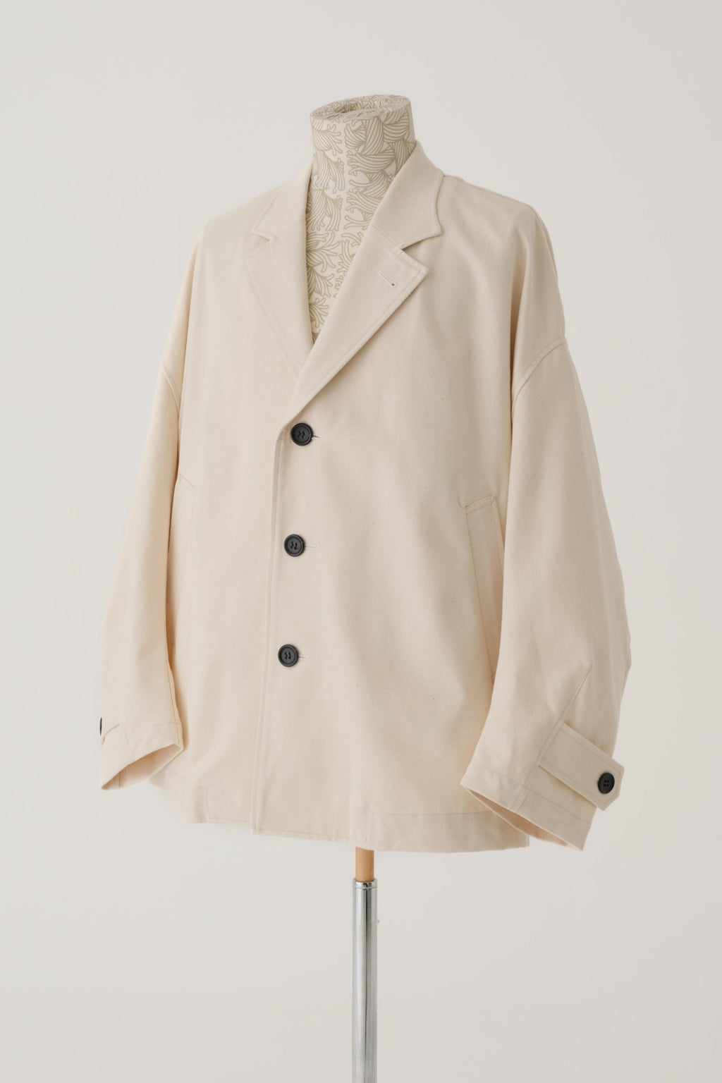 Jacket 19B - Organic Cotton 100% Drill - Cut - Out Fray - Natural - Christopher Nemeth - Jacket - Wholesale SS25 - 9 - 000000043 - 03