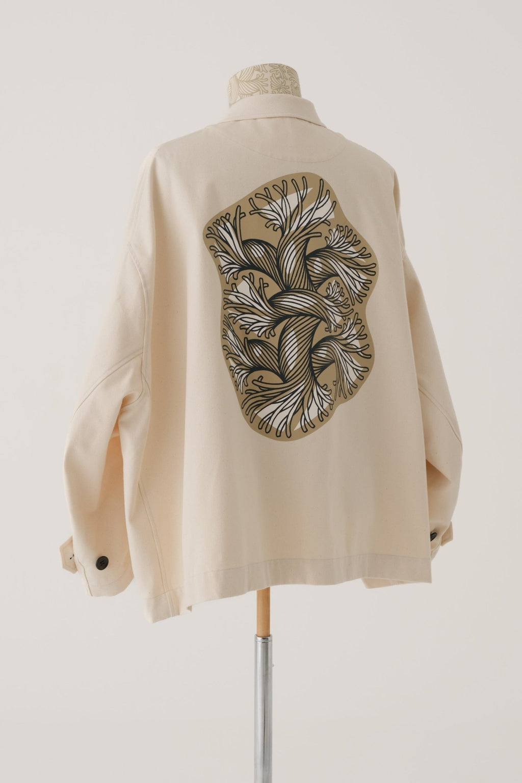 Jacket 19B - Organic Cotton 100% Drill - Cut - Out Fray - Natural - Christopher Nemeth - Jacket - Wholesale SS25 - 9 - 000000043 - 03