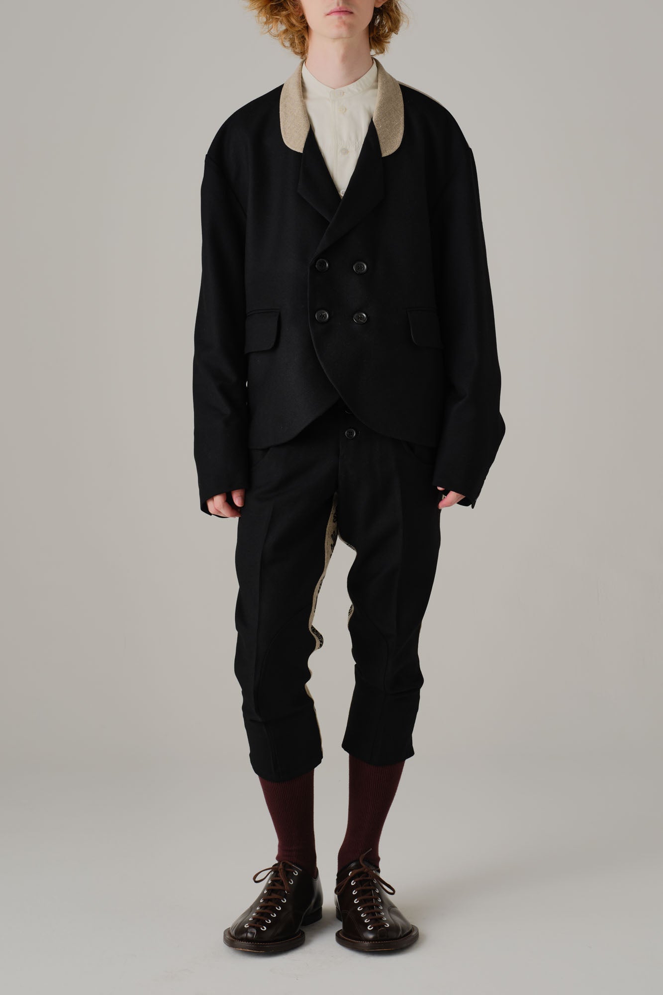 Jacket 28- Mix Wool100% Army Serge/Linen100%- 28 Pattern Rope