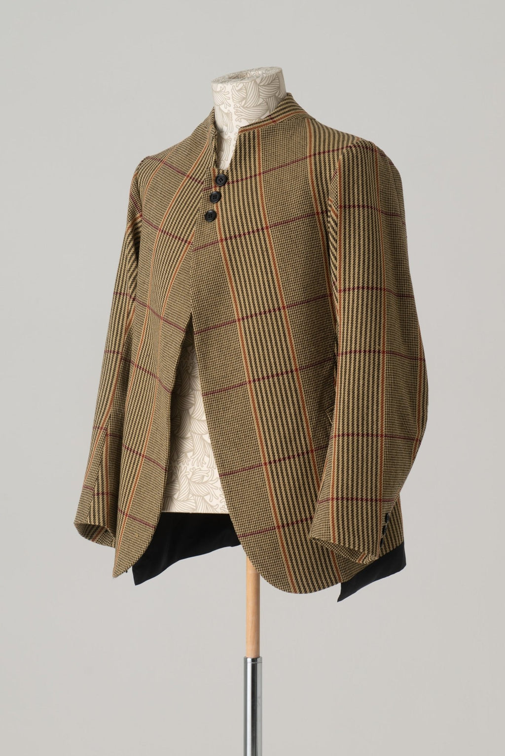 Jacket 3861 - Wool100% HW Check - Yellow - Christopher Nemeth - Tops - Wholesale AW24 - 9 - 000056 - 03