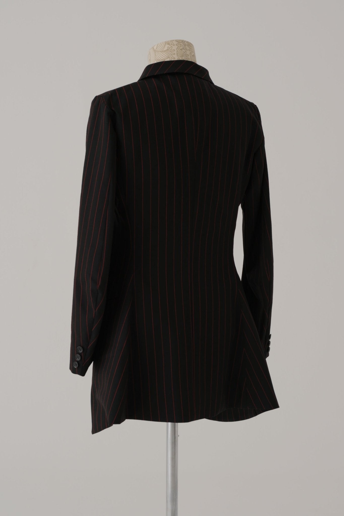 Jacket 573 - Wool 100% Tropical - Red - Stripes - Black - Christopher Nemeth - Jacket - Wholesale SS25 - 9 - 000000020 - 03