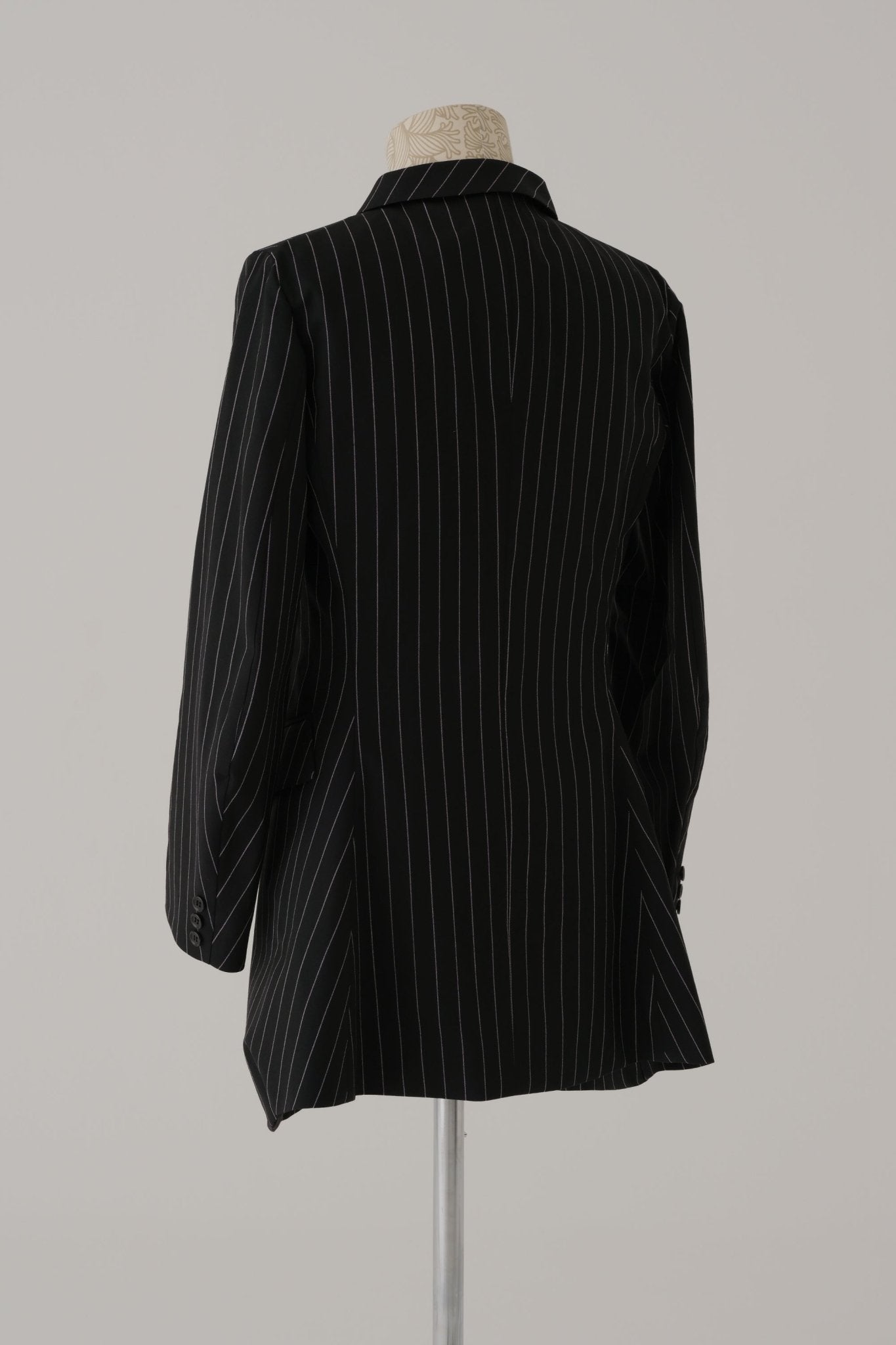 Jacket 573 - Wool 100% Tropical - White - Stripes - Black - Christopher Nemeth - Jacket - Wholesale SS25 - 9 - 000000019 - 03