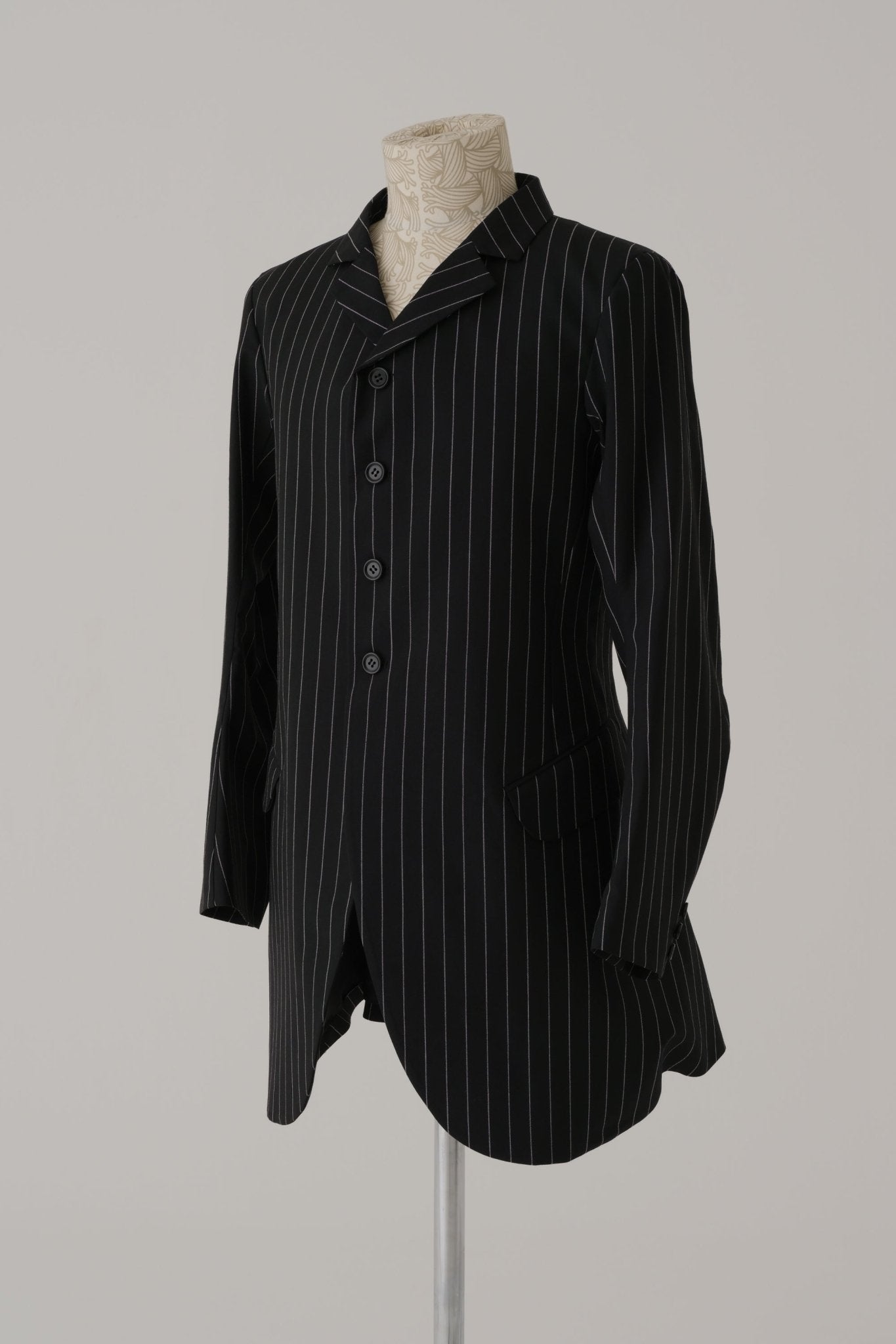 Jacket 573 - Wool 100% Tropical - White - Stripes - Black - Christopher Nemeth - Jacket - Wholesale SS25 - 9 - 000000019 - 03