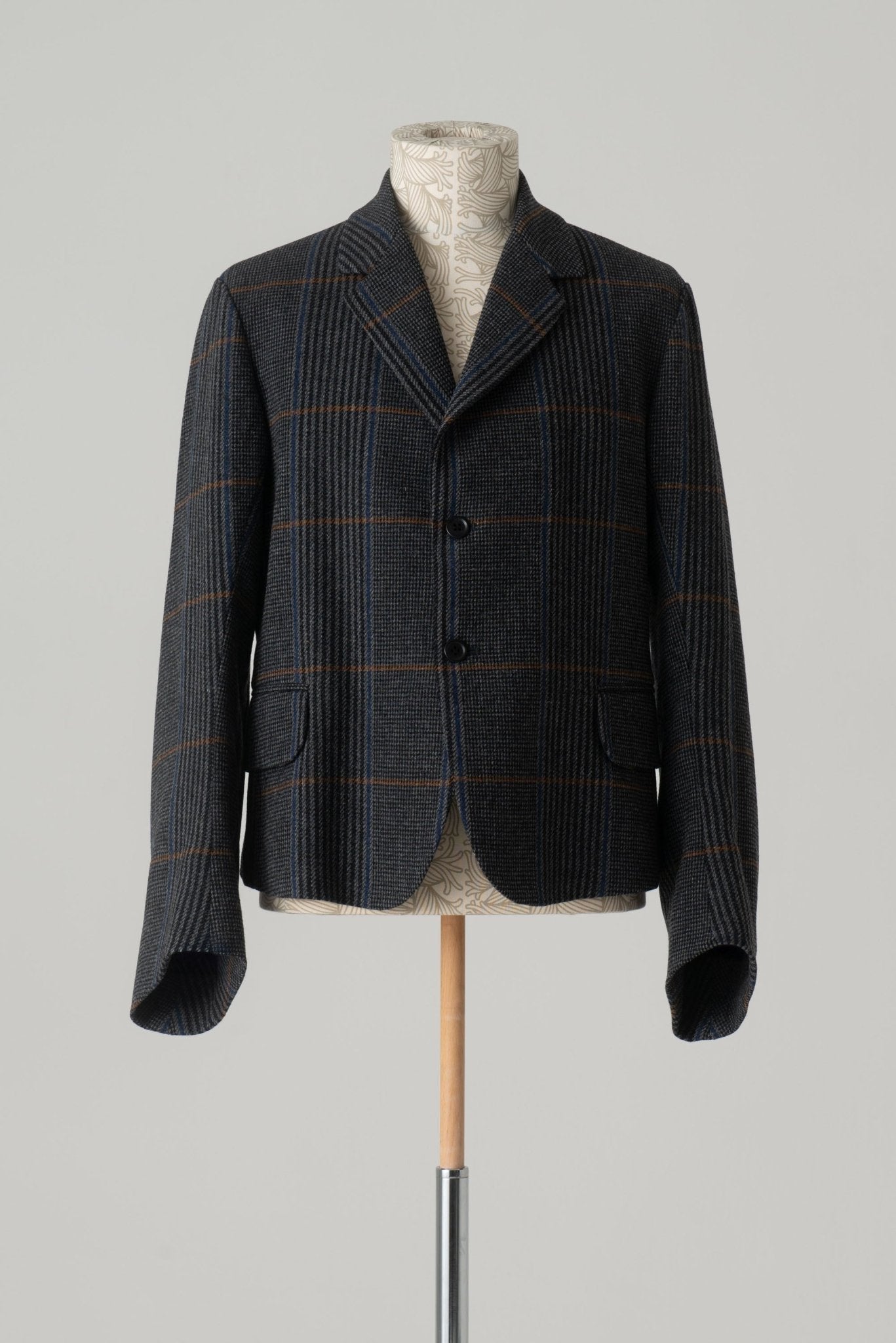 Jacket 5B- Wool100% HW Check- Grey – Christopher Nemeth