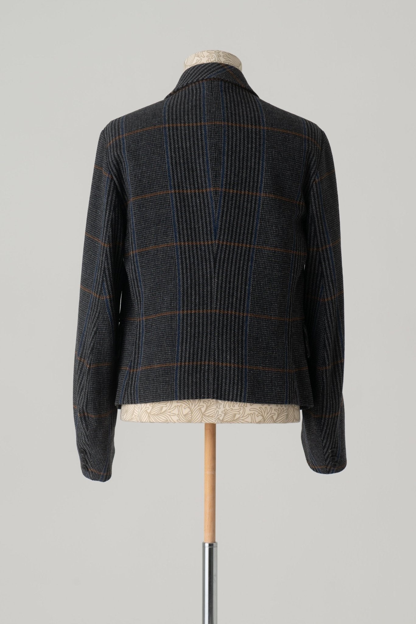 Jacket 5B - Wool100% HW Check - Grey - Christopher Nemeth - Tops - Wholesale AW24 - 9 - 000055 - 03