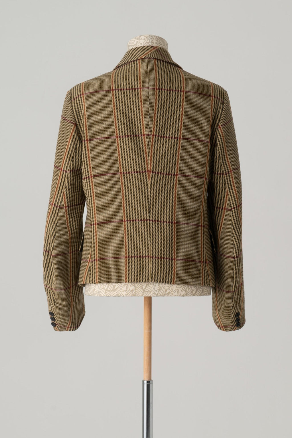 Jacket 5B - Wool100% HW Check - Yellow - Christopher Nemeth - Tops - Wholesale AW24 - 9 - 000054 - 03