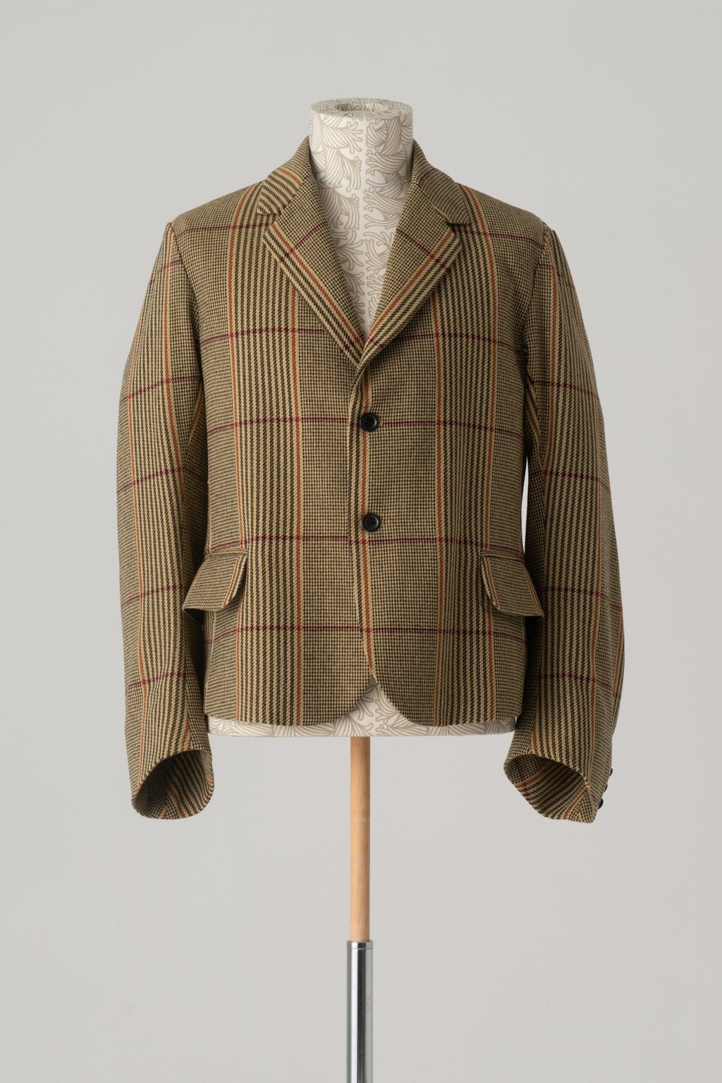 Jacket 5B - Wool100% HW Check - Yellow - Christopher Nemeth - Tops - Wholesale AW24 - 9 - 000054 - 03