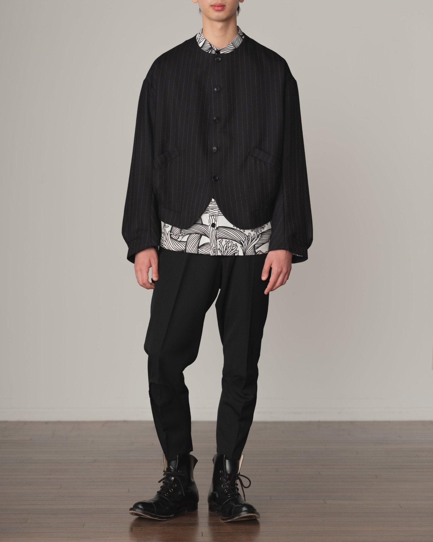 クリストファーネメス ロンT 縄 ブラック 黒 L Christopher Nemeth Rope Pattern T-Shirt | NEXT51三国ヶ丘店