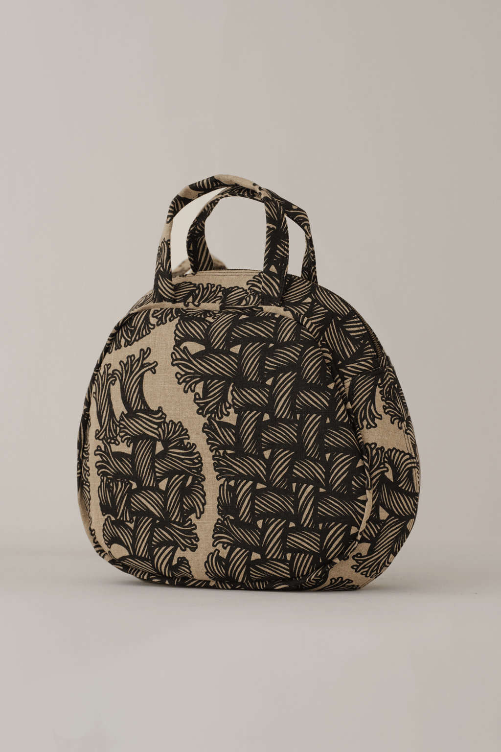 Round Bag - Linen100% Print - Isle Rope - Natural - Christopher Nemeth - Accessories - Wholesale AW25 - 9000000000405