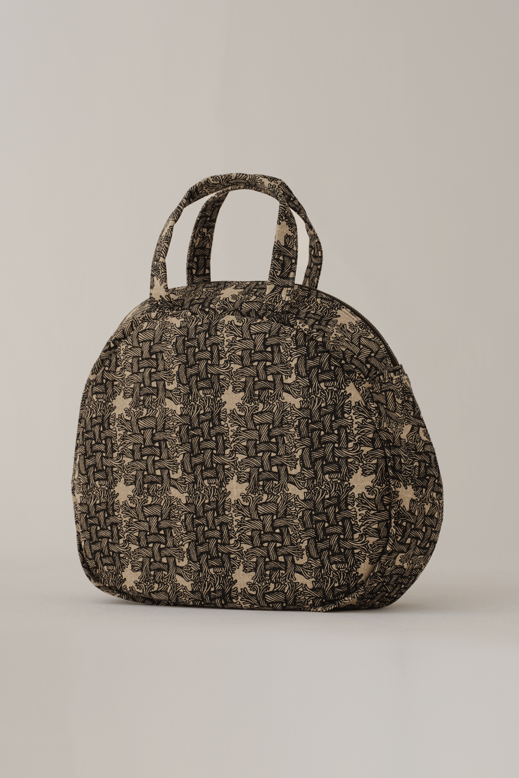 Round Bag - Linen100% Print - M Rope - Natural - Christopher Nemeth - Accessories - Wholesale AW25 - 9000000000005