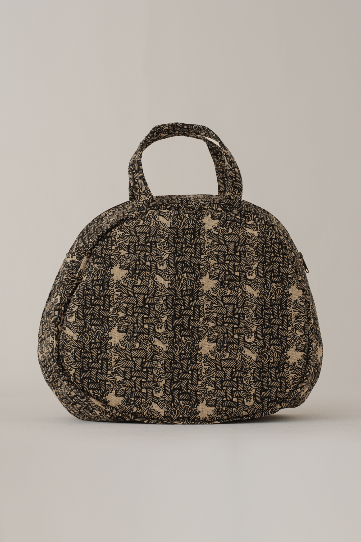 Round Bag - Linen100% Print - M Rope - Natural - Christopher Nemeth - Accessories - Wholesale AW25 - 9000000000005