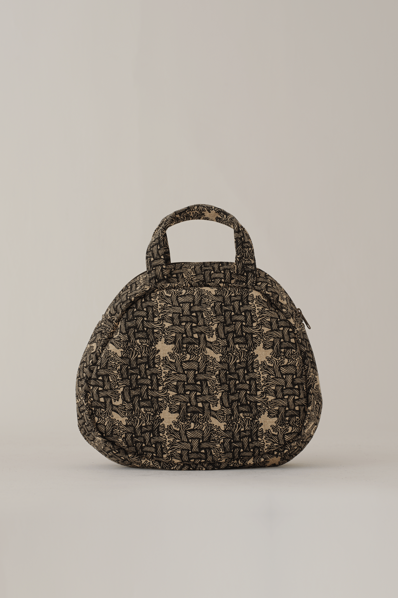 Round Bag - Linen100% Print - M Rope - Natural - Christopher Nemeth - Accessories - Wholesale AW25 - 9000000000005