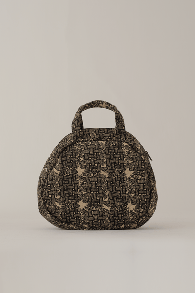 Round Bag - Linen100% Print - M Rope - Natural - Christopher Nemeth - Accessories - Wholesale AW25 - 9000000000005