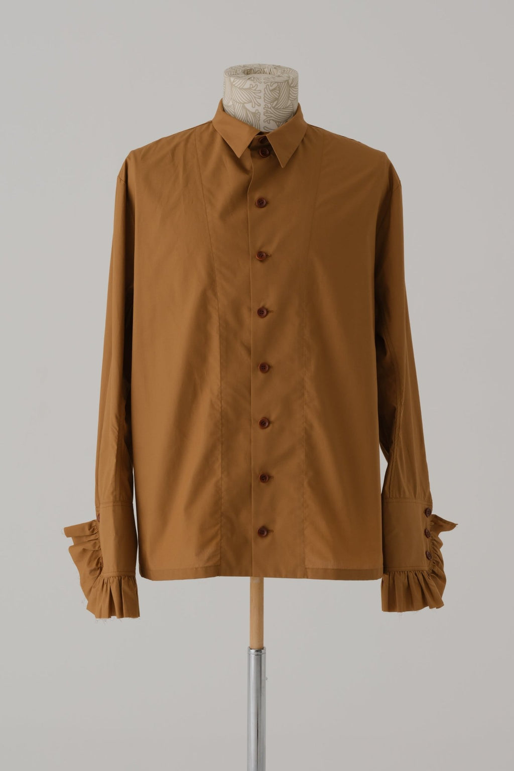 Shirt 162 - Cotton 100% Typewriter - Beige - Christopher Nemeth - Shirt - Wholesale SS25 - 9 - 000000015 - 03