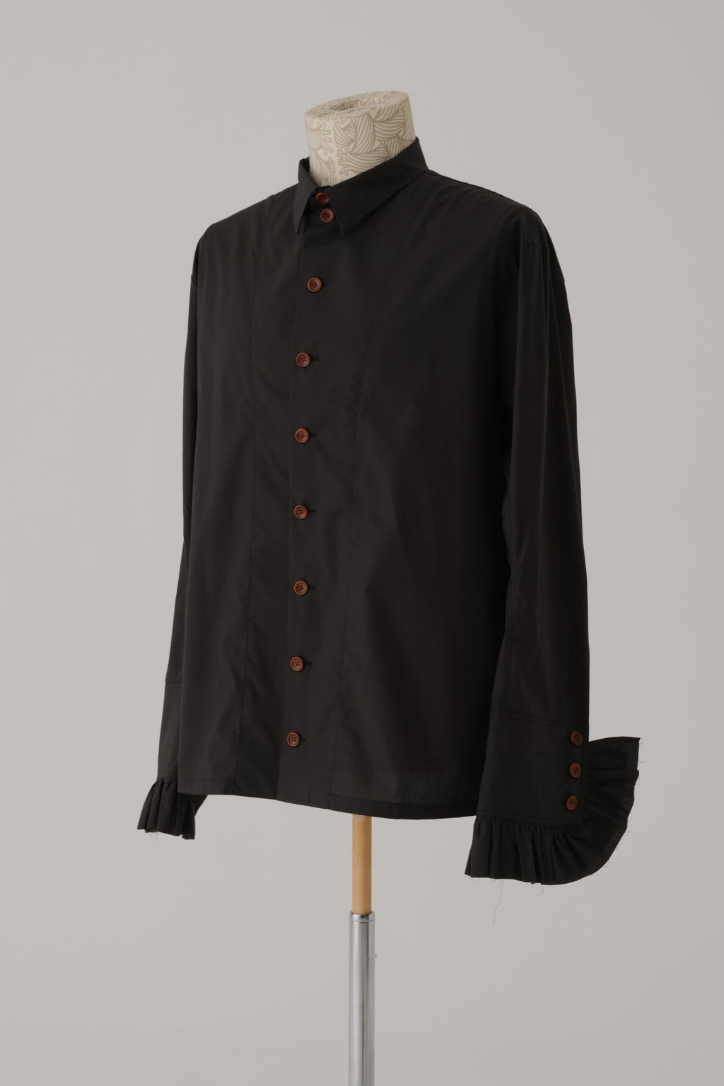 Shirt 162 - Cotton 100% Typewriter - Black - Christopher Nemeth - Shirt - Wholesale SS25 - 9 - 000000013 - 03