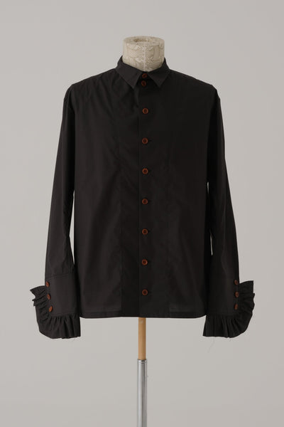 Shirt 162 - Cotton 100% Typewriter - Black - Christopher Nemeth - Shirt - Wholesale SS25 - 9 - 000000013 - 03