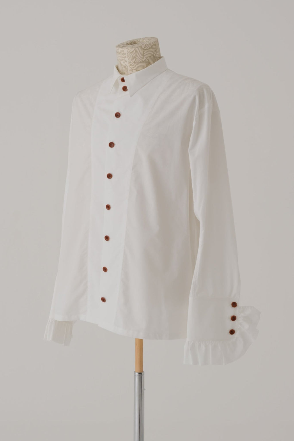 Shirt 162 - Cotton 100% Typewriter - Off - White - Christopher Nemeth - Shirt - Wholesale SS25 - 9 - 000000014 - 03
