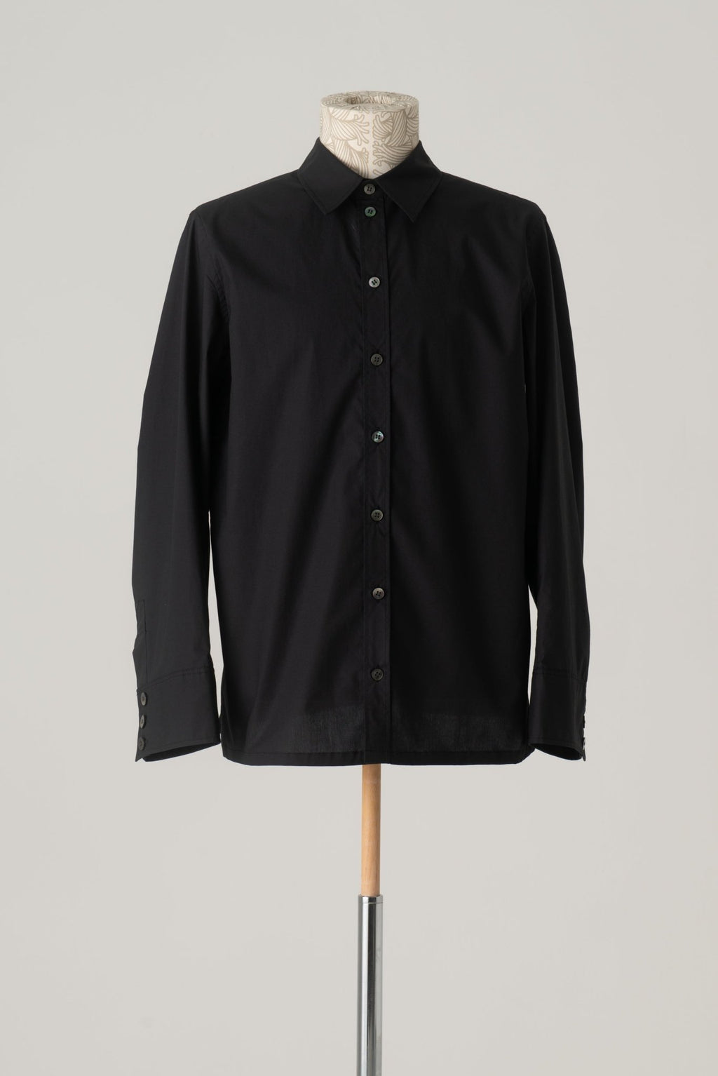 Shirt 18752 - Cotton100% Typewriter - Black - Christopher Nemeth - Tops - Wholesale AW24 - 9 - 000077 - 03