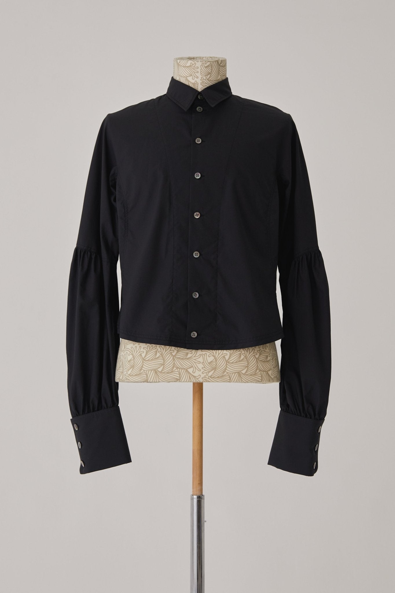 Shirt 203C - Cotton100% Typewriter - Black - Christopher Nemeth - Tops - Wholesale AW24 - 9 - 000048 - 00