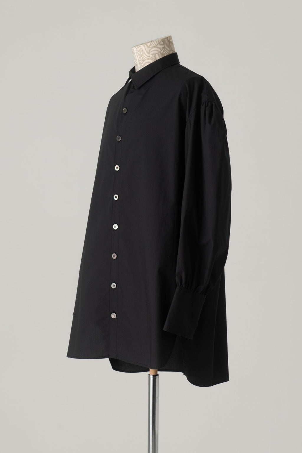 Shirt 581 - Cotton100% Typewriter - Black - Christopher Nemeth - Tops - Wholesale AW24 - 9 - 000080 - 03