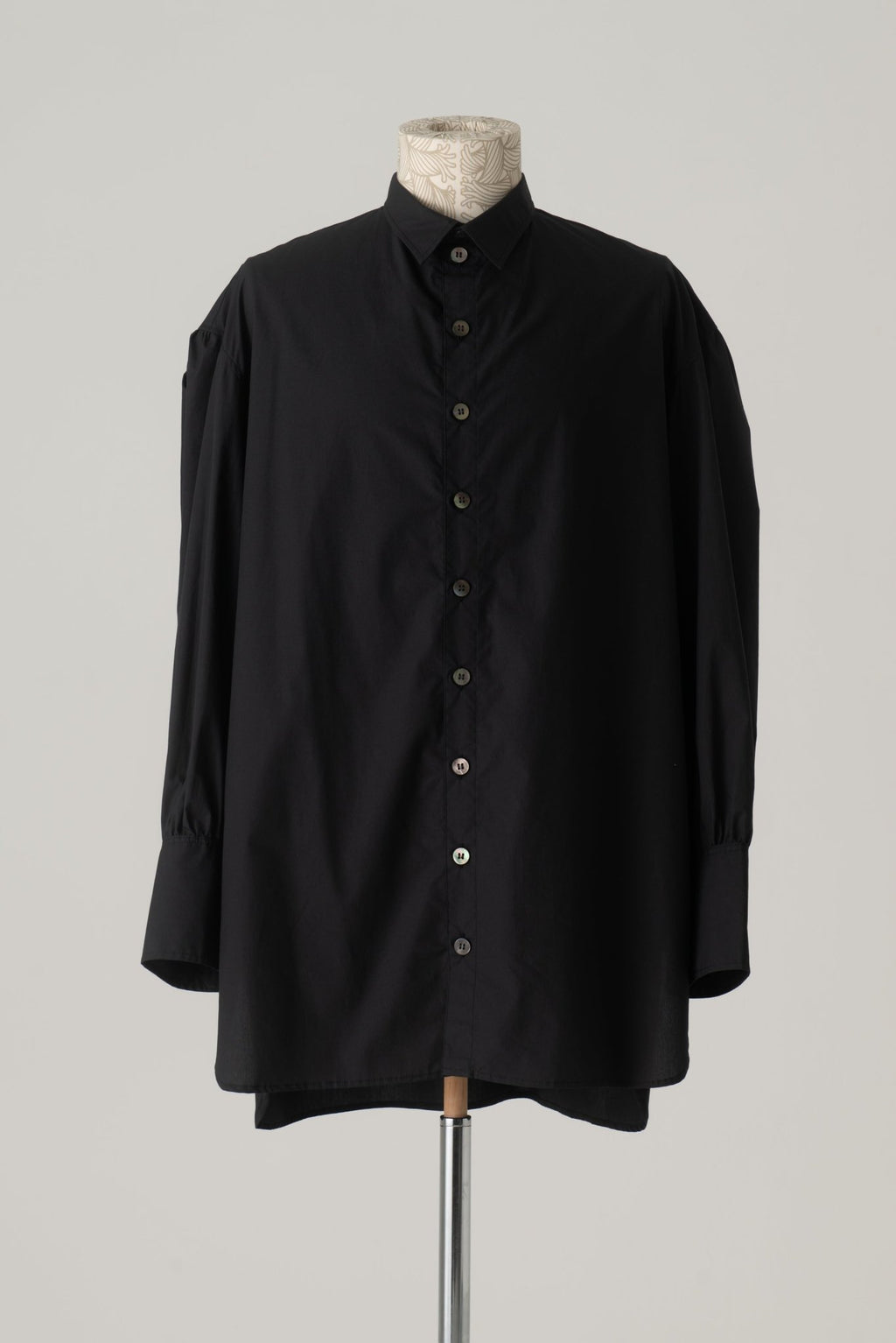 Shirt 581 - Cotton100% Typewriter - Black - Christopher Nemeth - Tops - Wholesale AW24 - 9 - 000080 - 03