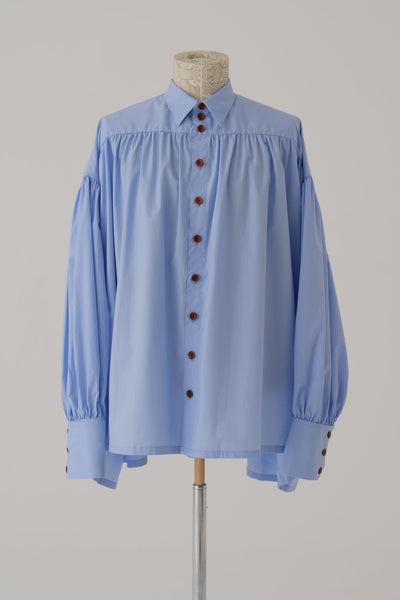 Shirt 88B - Cotton 100% Typewriter - Sky - Blue - Christopher Nemeth - Shirt - Wholesale SS25 - 9 - 000000036 - 00