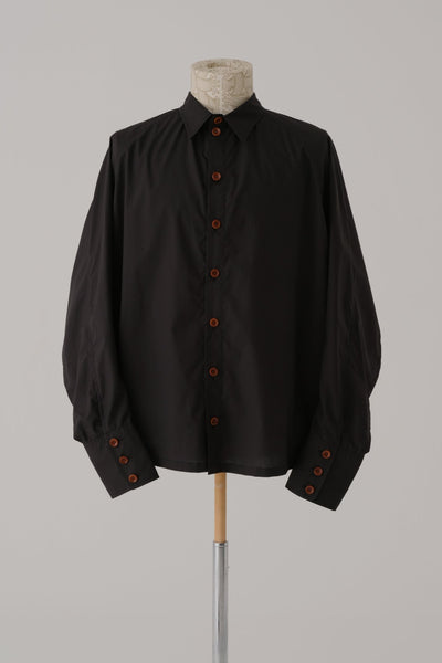 Shirt 988 - Cotton 100% Typewriter - Black - Christopher Nemeth - Shirt - Wholesale SS25 - 9 - 000000037 - 03