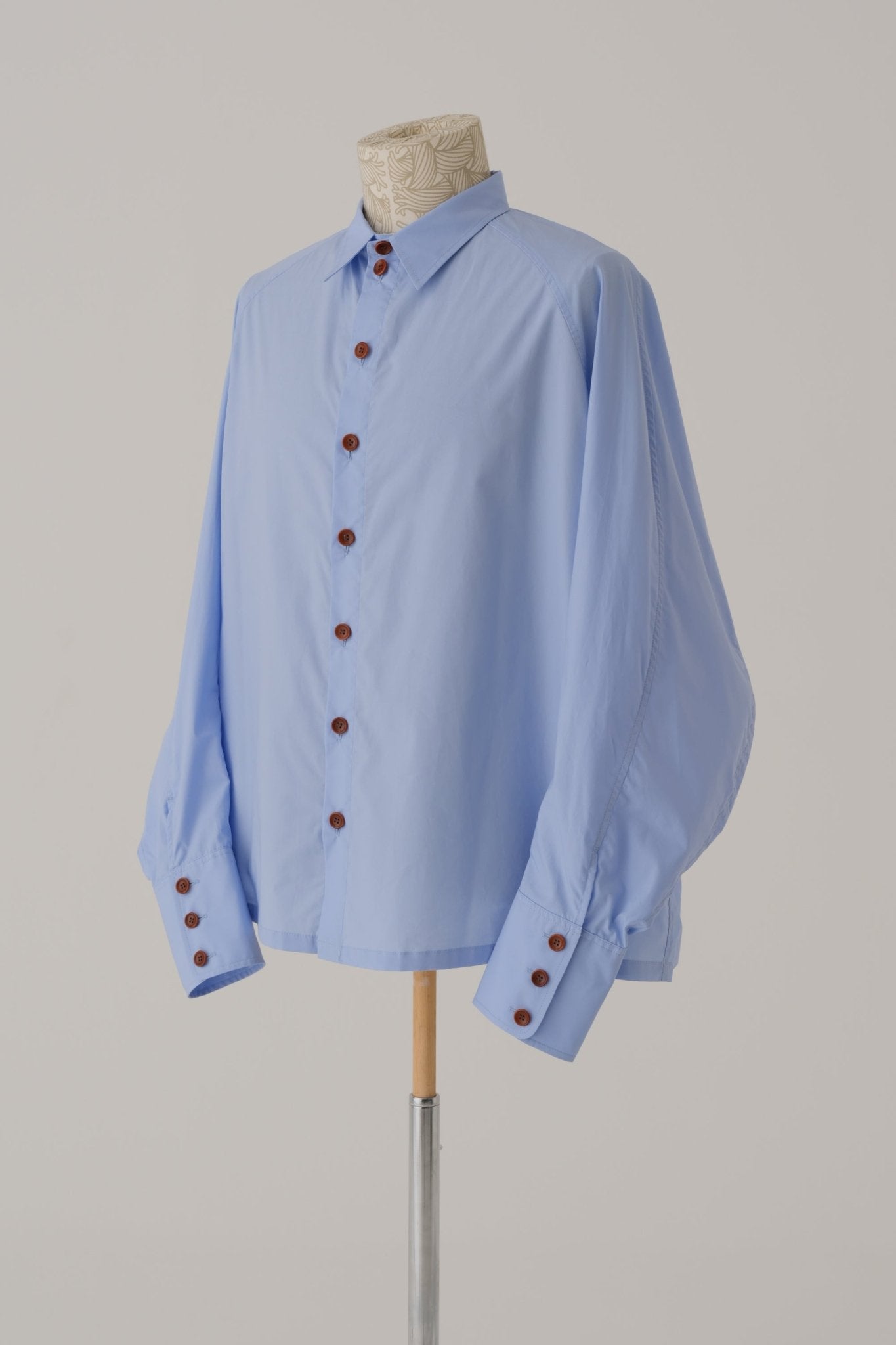 Shirt 988 - Cotton 100% Typewriter - Sky-Blue – Christopher Nemeth