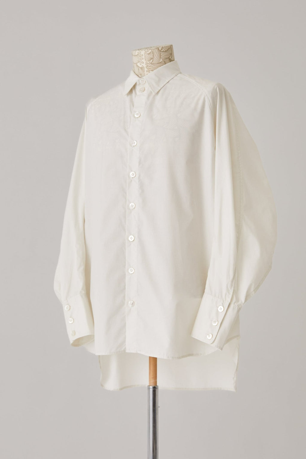 Shirt 988R - Cotton100% Typewriter - Off White - Christopher Nemeth - Tops - Wholesale AW24 - 9 - 000046 - 03