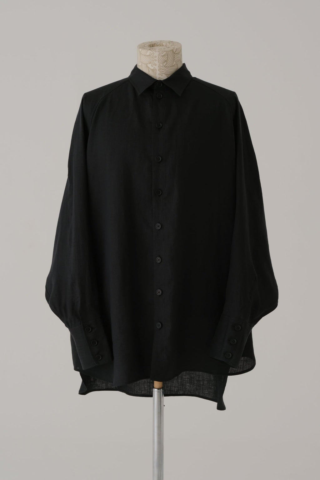 Shirt 988R - Linen 100% Soft Finish - Black - Christopher Nemeth - Shirt - Wholesale SS25 - 9 - 000000053 - 03