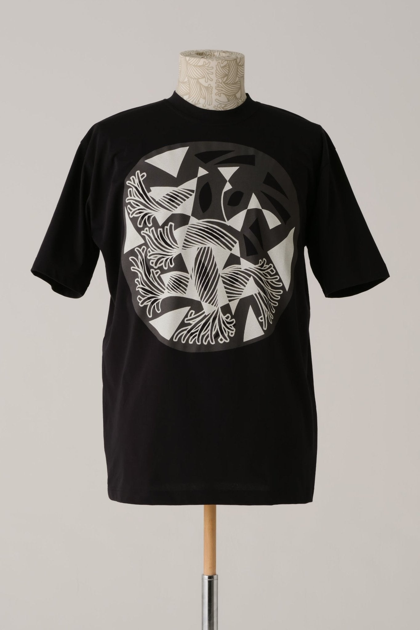 T-Shirt - Cotton 100% Jersey - Cut - Out Modern - Black - Christopher Nemeth - T-Shirt - Wholesale SS25 - 9 - 000000059 - 03