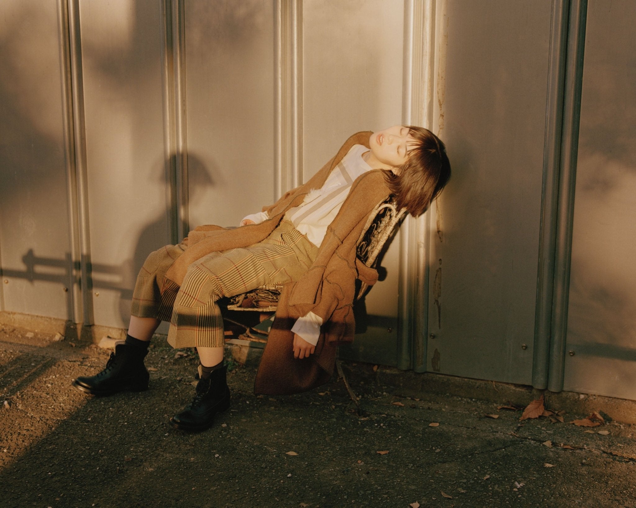 Trousers 103D - Wool100% HW Check - Grey - Christopher Nemeth - Bottoms - Wholesale AW24 - 9 - 000073 - 02