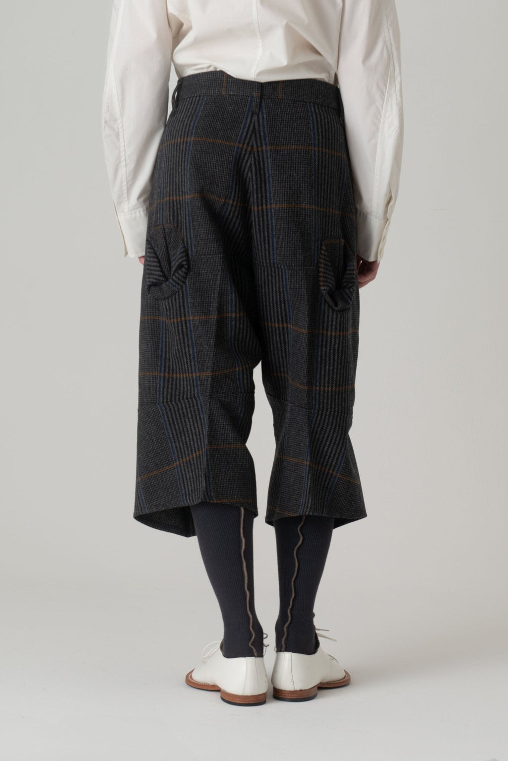 Trousers 103D - Wool100% HW Check - Grey - Christopher Nemeth - Bottoms - Wholesale AW24 - 9 - 000073 - 02