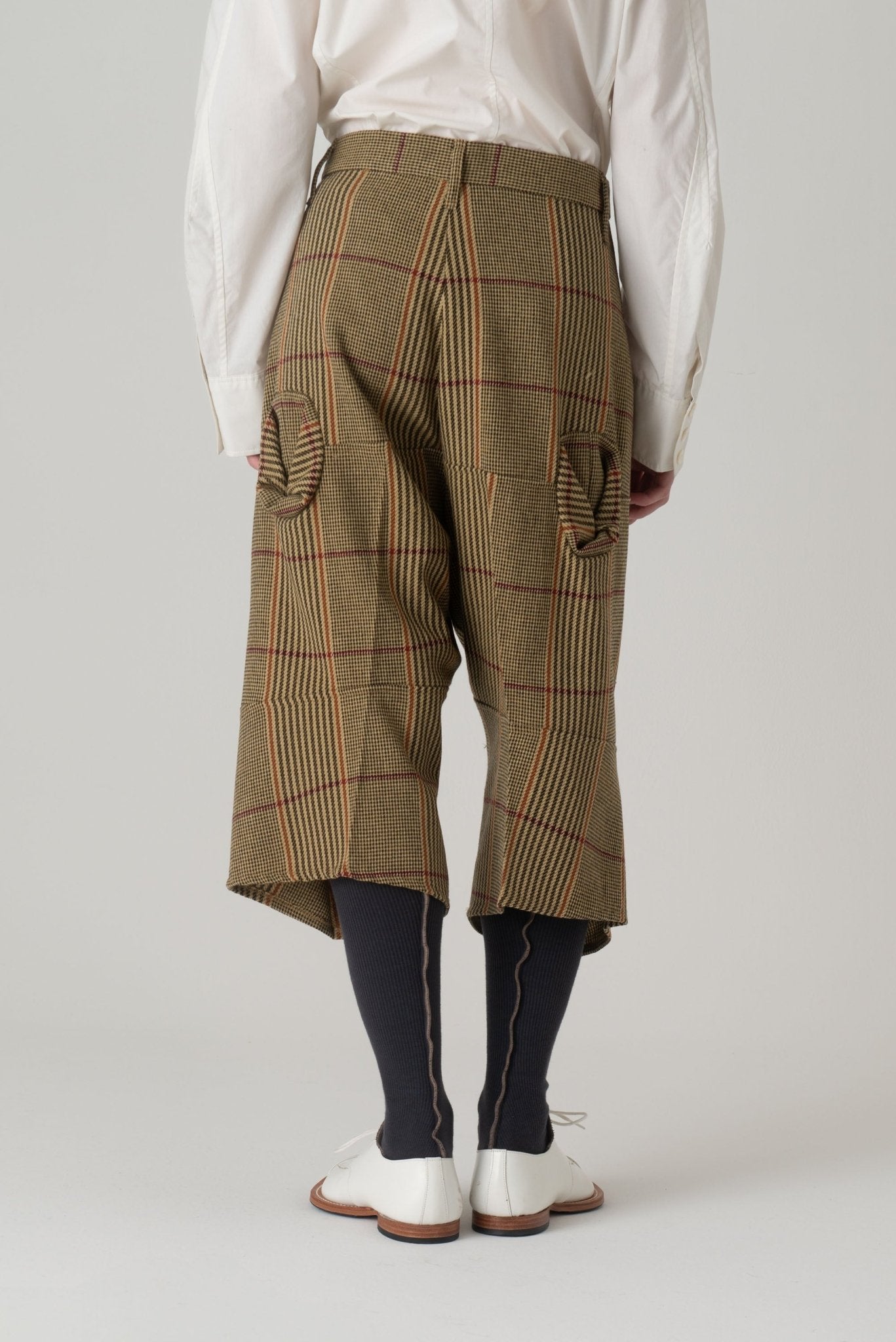 Trousers 103D - Wool100% HW Check - Yellow - Christopher Nemeth - Bottoms - Wholesale AW24 - 9 - 000072 - 02