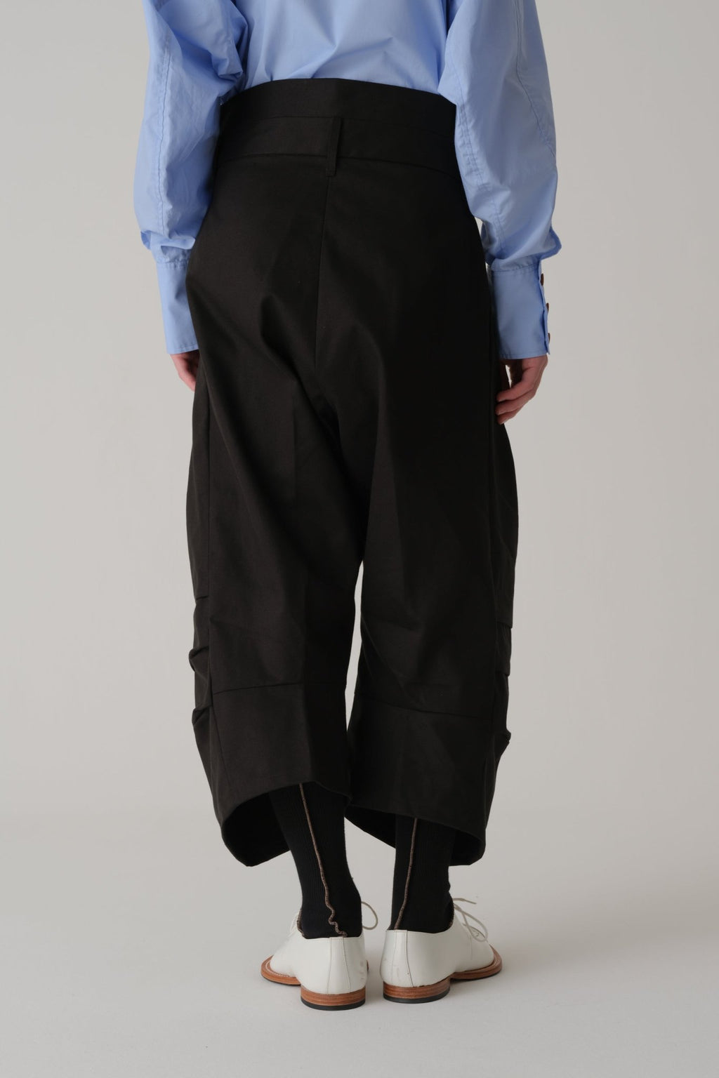 Trousers 20 - Organic Cotton 100% Drill - Black - Christopher Nemeth - Trousers - Wholesale SS25 - 9 - 000000048 - 02